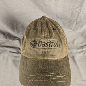 Castrol Oil Men Brown Advertising Adjustable Trucker OSFA Cap Hat